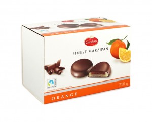 Шоколадные конфеты Марципан с ромом и апельсином 210 г