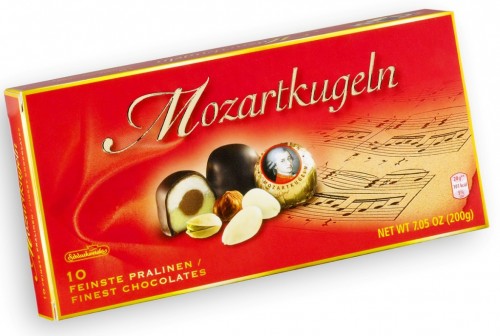 Шоколадные конфеты с марципаном Моцарт 